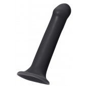 Черный фаллос на присоске Silicone Bendable Dildo XL - 20 см. - Strap-on-me - купить с доставкой в Рязани
