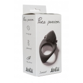 Черное эрекционное виброкольцо Pure Passion Sunset - Lola Games - в Рязани купить с доставкой