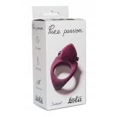 Бордовое эрекционное виброкольцо Pure Passion Sunset - Lola Games - в Рязани купить с доставкой