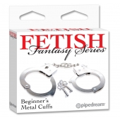 Металлические наручники Beginner s Metal Cuffs - Pipedream - купить с доставкой в Рязани
