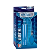 Синяя вакуумная помпа MENZSTUFF PENIS ENLARGER - Dream Toys - в Рязани купить с доставкой