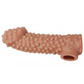 Насадка на фаллос с бугорками - 17,6 см. - KOKOS - в Рязани купить с доставкой