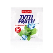 Пробник гель-смазки Tutti-frutti со вкусом мяты - 4 гр. - Биоритм - купить с доставкой в Рязани