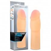 Телесная насадка-удлинитель на пенис PERFORMANCE 1.5INCH COCK XTENDER - 16 см. - Blush Novelties - в Рязани купить с доставкой
