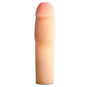 Телесная насадка-удлинитель на пенис PERFORMANCE 1.5INCH COCK XTENDER - 16 см. - Blush Novelties - в Рязани купить с доставкой