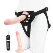 Регулируемые трусики с 2 насадками - 16 и 15 см. - Lux Fetish - купить с доставкой в Рязани