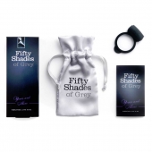 Темно-серое эрекционное кольцо Vibrating Love Ring с вибрацией - Fifty Shades of Grey - в Рязани купить с доставкой
