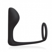 Стимулятор простаты с фиксацией эрекционным кольцом Prostate Gear - BlueLine - в Рязани купить с доставкой