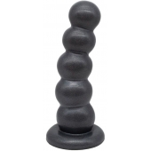 Черная насадка-плаг на харнесс PLATINUM 7 - 19,5 см. - LOVETOY (А-Полимер) - купить с доставкой в Рязани