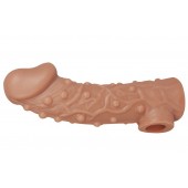 Насадка на фаллос с отверстием для мошонки EXTREME SLEEVE - 17,6 см. - KOKOS - в Рязани купить с доставкой