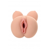 Телесный вибромастурбатор-вагина Clara OnaHole с имитацией груди - KOKOS - в Рязани купить с доставкой