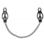 Зажимы на соски Darkside с цепочкой - Lola Games - купить с доставкой в Рязани