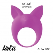 Фиолетовое эрекционное кольцо Kitten Kyle - Lola Games - в Рязани купить с доставкой