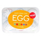 Набор из 6 мастурбаторов Tenga EGG Easy Beat с различным рельефом - Tenga - в Рязани купить с доставкой