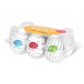 Набор из 6 мастурбаторов Tenga EGG Easy Beat с различным рельефом - Tenga - в Рязани купить с доставкой