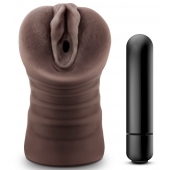 Коричневый мастурбатор-вагина Hot Chocolate Brianna - Blush Novelties - в Рязани купить с доставкой