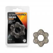 Дымчатое эрекционное кольцо Stay Hard Thick Bead Cock Ring - Blush Novelties - в Рязани купить с доставкой