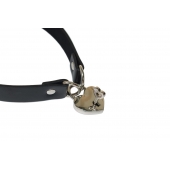 Черный ошейник Utopia с замком и ключиком - Lola Games - купить с доставкой в Рязани