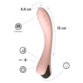 Персиковый вибратор для G-точки Apus - 19 см. - Le Frivole