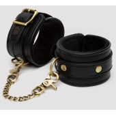 Черные оковы на ноги Bound to You Faux Leather Ankle Cuffs - Fifty Shades of Grey - купить с доставкой в Рязани