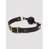 Черный кляп-шар Bound to You Faux Leather Ball Gag - Fifty Shades of Grey - купить с доставкой в Рязани