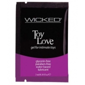 Лубрикант на водной основе для использования с игрушками WICKED Toy Love - 3 мл. - Wicked - купить с доставкой в Рязани