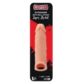 Телесная насадка EXTENDER WITH BALL STRAP 6.5 - 17 см. - Dream Toys - в Рязани купить с доставкой
