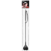 Черный стек с наконечником-сердечком - 54 см. - Notabu - купить с доставкой в Рязани