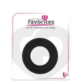 Набор из 3 эрекционных колец SILICONE COCKRINGS - Dream Toys - в Рязани купить с доставкой