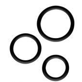 Набор из 3 эрекционных колец SILICONE COCKRINGS - Dream Toys - в Рязани купить с доставкой