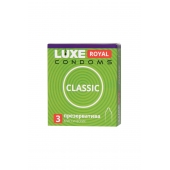 Гладкие презервативы LUXE Royal Classic - 3 шт. - Luxe - купить с доставкой в Рязани