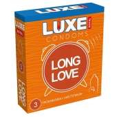 Презервативы с продлевающим эффектом LUXE Royal Long Love - 3 шт. - Luxe - купить с доставкой в Рязани