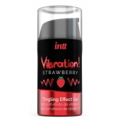 Жидкий интимный гель с эффектом вибрации Vibration! Strawberry - 15 мл. - INTT - купить с доставкой в Рязани