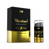 Жидкий интимный гель с эффектом вибрации Vibration! Vodka Energy - 15 мл. - INTT - купить с доставкой в Рязани