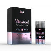 Жидкий интимный гель с эффектом вибрации Vibration! Bubble Gum - 15 мл. - INTT - купить с доставкой в Рязани