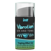 Жидкий интимный гель с эффектом вибрации Vibration! Gin   Tonic - 15 мл. - INTT - купить с доставкой в Рязани