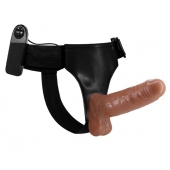 Страпон на трусиках с вибрацией Ultra Passionate Harness - 16 см. - Baile - купить с доставкой в Рязани