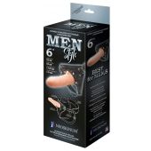 Телесный пустотелый харнесс MEN Style - 17,5 см. - LOVETOY (А-Полимер) - купить с доставкой в Рязани