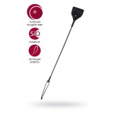 Черный гладкий стек с тонкой ручкой - 48 см. - ToyFa - купить с доставкой в Рязани