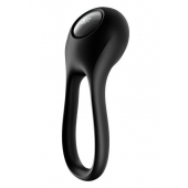 Черное эрекционное виброкольцо Majestic Duo - Satisfyer - в Рязани купить с доставкой