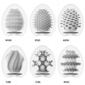 Набор из 6 мастурбаторов Tenga EGG IV с различным рельефом - Tenga - в Рязани купить с доставкой