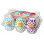 Набор из 6 мастурбаторов Tenga EGG IV с различным рельефом - Tenga - в Рязани купить с доставкой