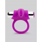 Лиловое виброкольцо с пультом ДУ Remote Control Cock Ring - Happy Rabbit - в Рязани купить с доставкой