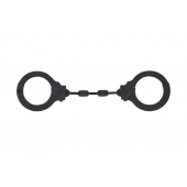 Черные силиконовые наручники Suppression - Lola Games - купить с доставкой в Рязани