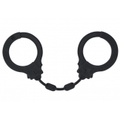 Черные силиконовые наручники Suppression - Lola Games - купить с доставкой в Рязани
