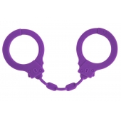 Фиолетовые силиконовые наручники Suppression - Lola Games - купить с доставкой в Рязани