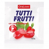 Гель-смазка Tutti-frutti со вкусом барбариса - 4 гр. - Биоритм - купить с доставкой в Рязани