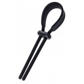 Черное эрекционное лассо на пенис Keb - A-toys - в Рязани купить с доставкой