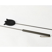 Черный стек  Тюльпан  - 60 см. - Sitabella - купить с доставкой в Рязани