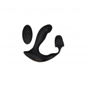 Черный вибромассажер простаты с эрекционным кольцом Strapped   Tapped - Zero Tolerance - в Рязани купить с доставкой